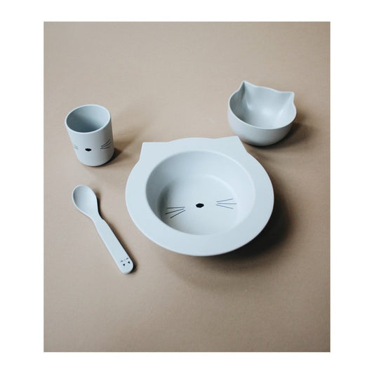 Conjunto de Refeição Barbara Bamboo - Cat Dumbo Grey