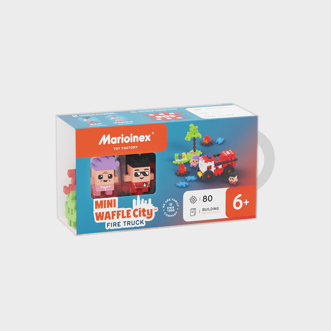 Camião de Bombeiros 80pcs - Mini Waffle City