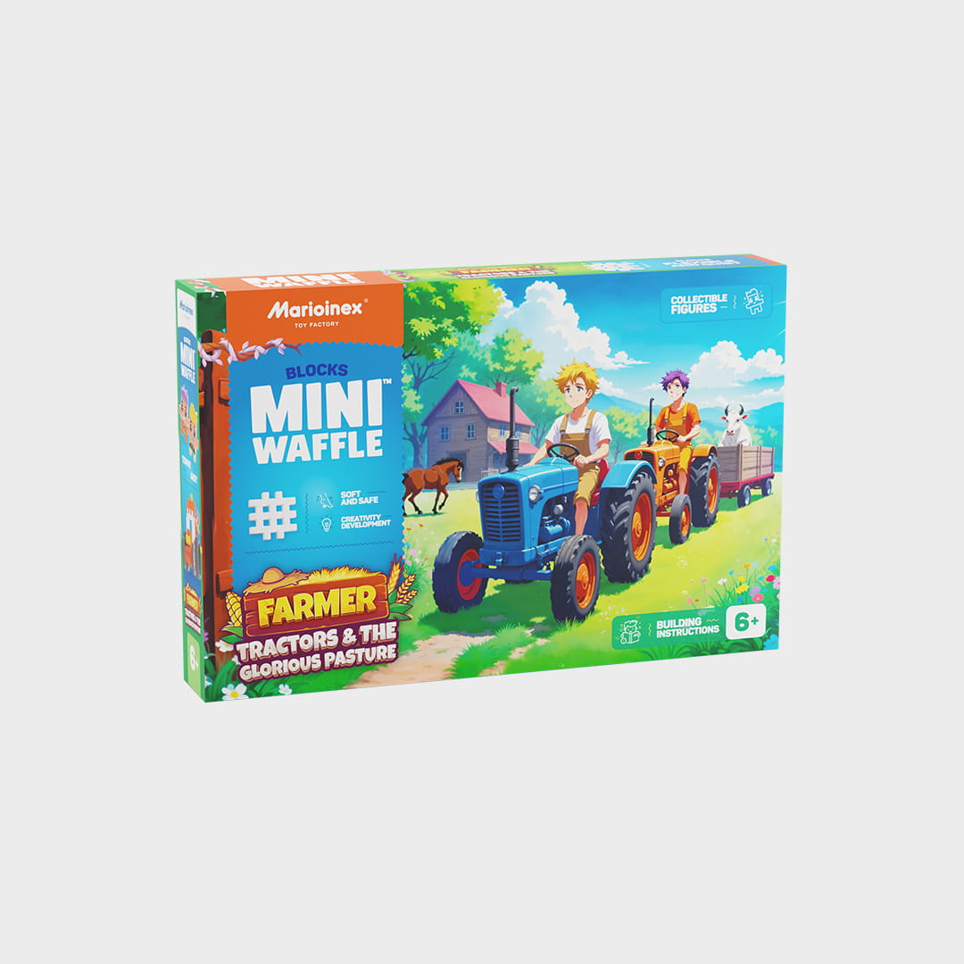 Tractores e o Pasto Glorioso 100pcs - Mini Waffle City