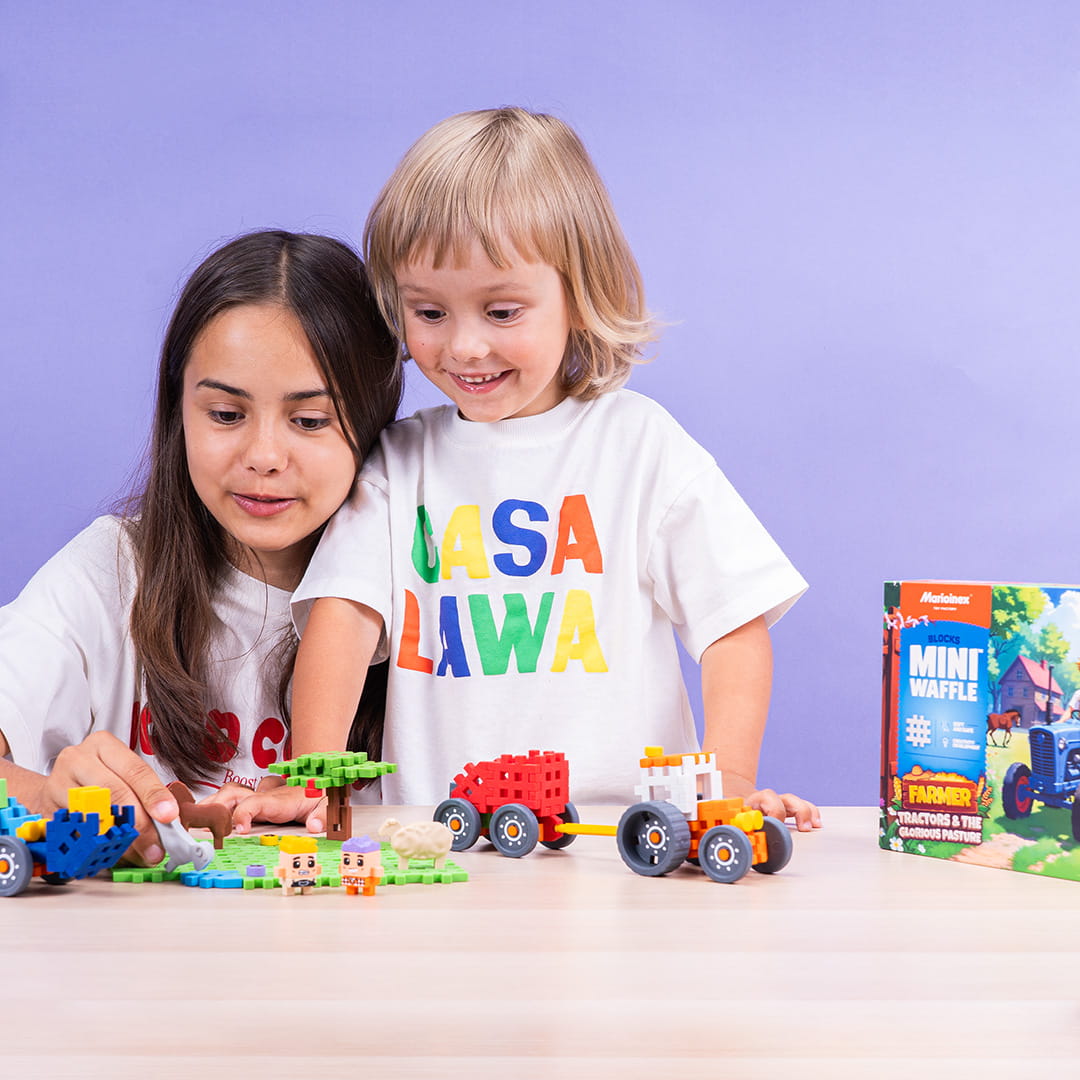 Tractores e o Pasto Glorioso 100pcs - Mini Waffle City