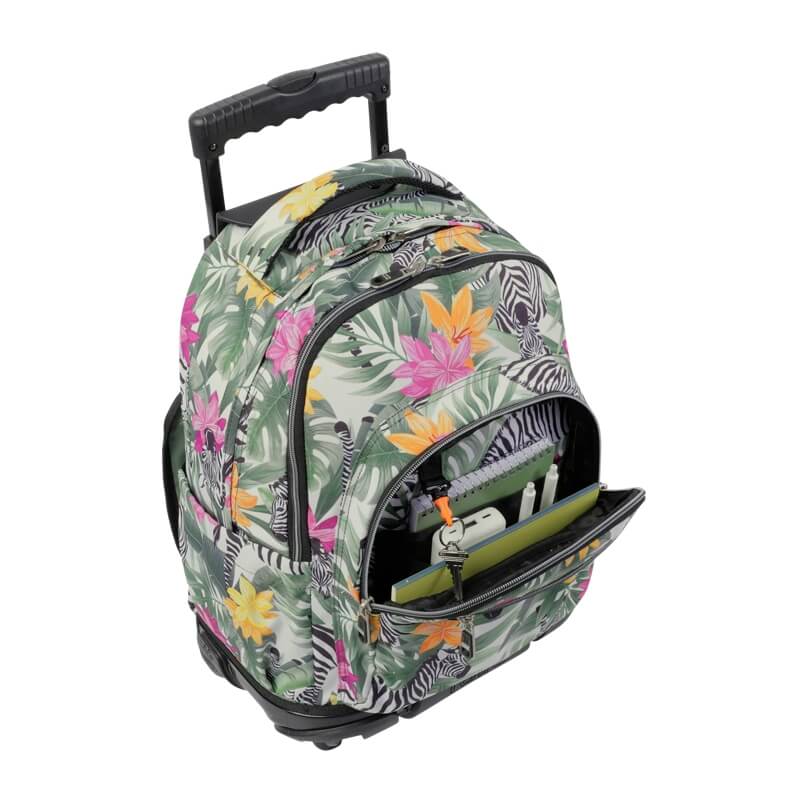 Mochila con ruedas - Cebras tropicales