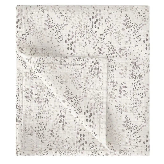 Muselina de Bambu 120x120cm Dots Linho