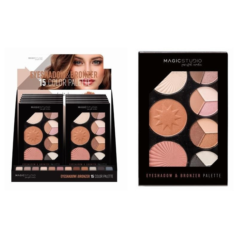 Paleta de sombras e bronzeadores - Magic Studio