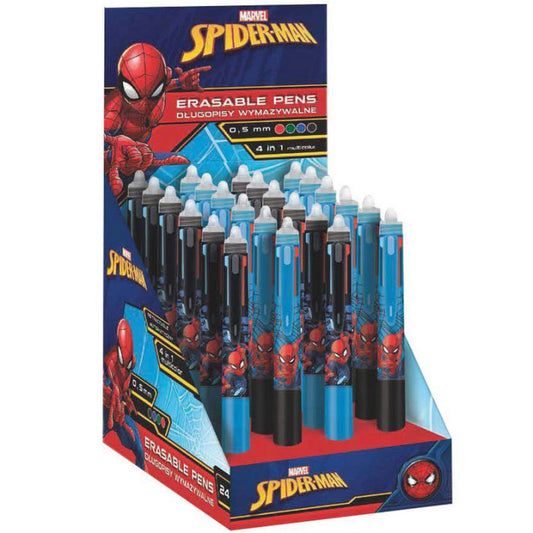 Canetas Apagáveis Multicolor - Spiderman