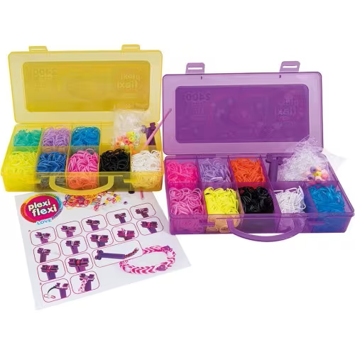 Kit para fazer Pulseiras c/2400 elasticos