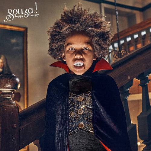 Fantasia Capa Drácula + Dentadura 4/8 anos