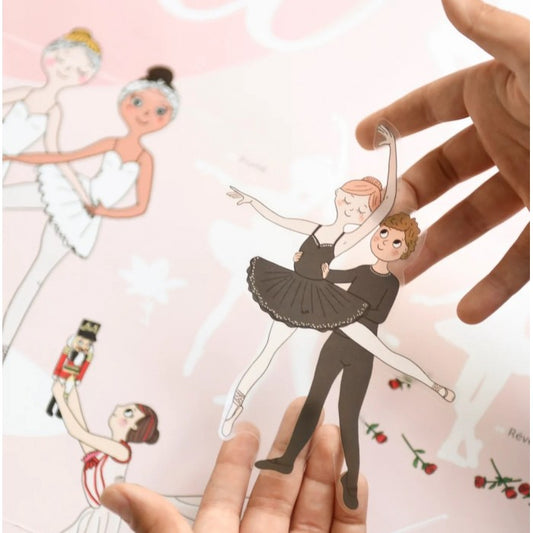 Poster com autocolantes - Dança