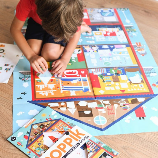 Poster com autocolantes - Casa