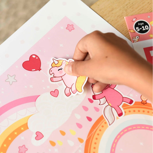Póster Adhesivos - unicornio