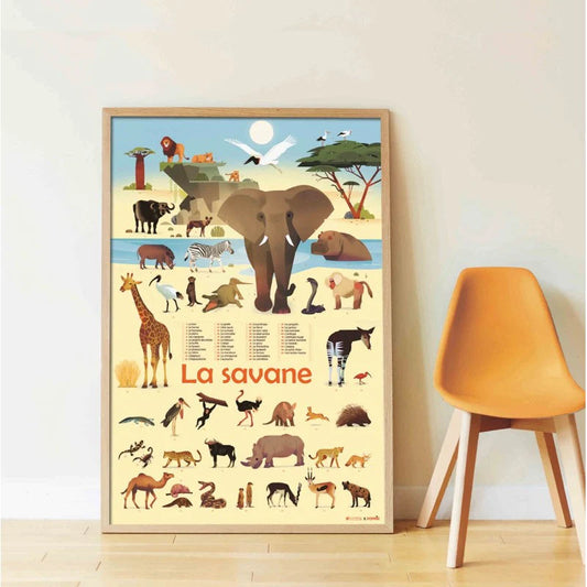 Poppik poster + autocolantes - Savana