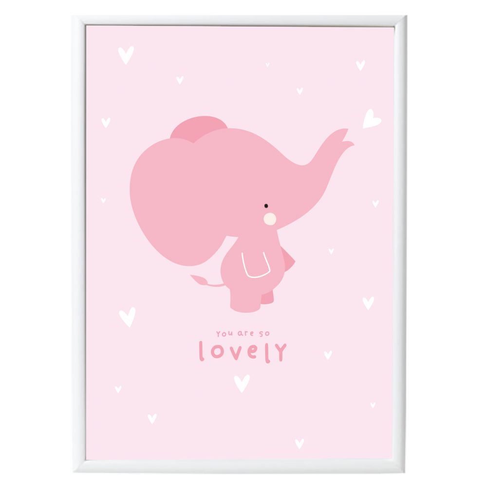 Poster/Ilustração - Elephant Pink