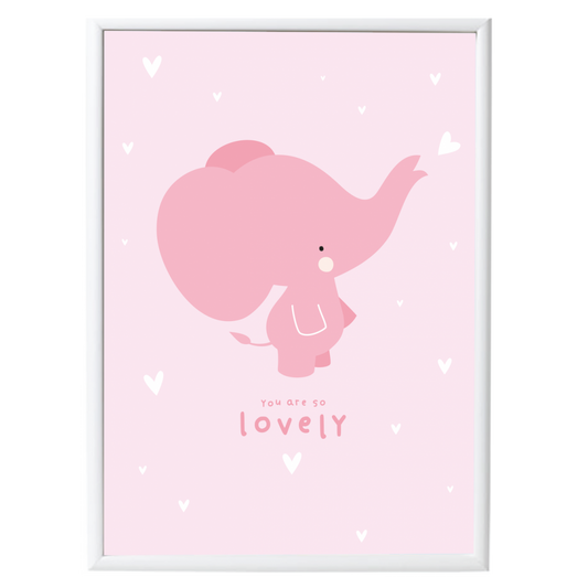 Póster/Ilustración - Elefante Rosa 