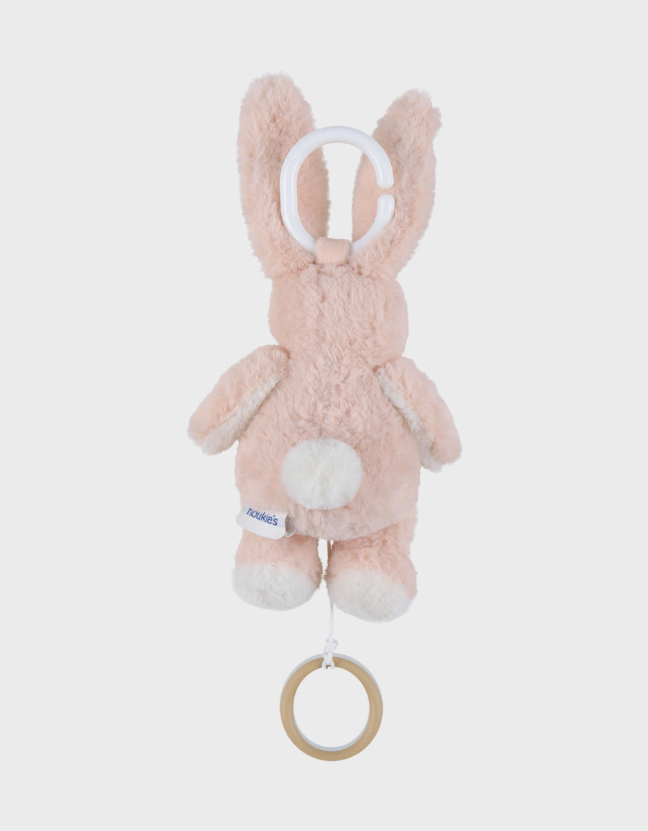 Mini peluche musical de 20 cm - Coelho Rosa