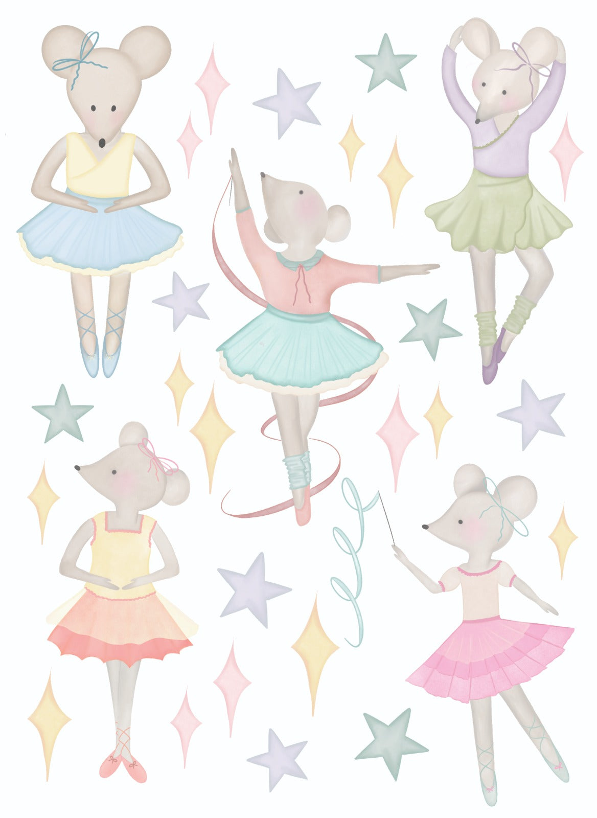 Wallstickers Ratinhas bailarinas