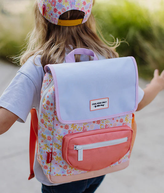 Mochila pré-escolar - Retro Flowers