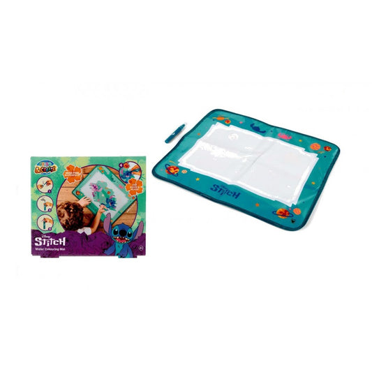 Quadro colorir c/agua - Stitch