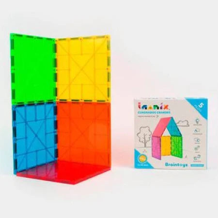 Braintoys Imanix Quadrados Grandes 5 Peças.