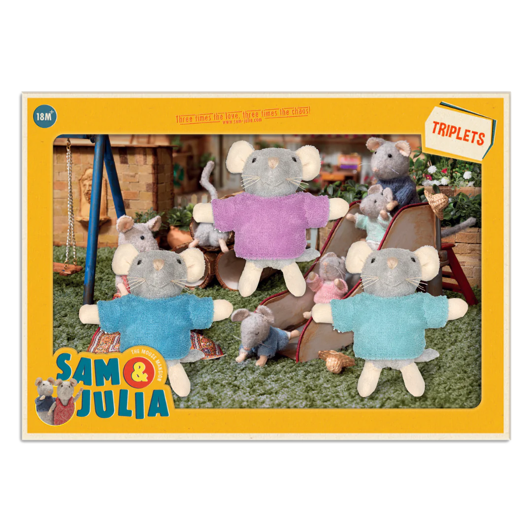 Os trigêmeos de peluche - Sam & Julia