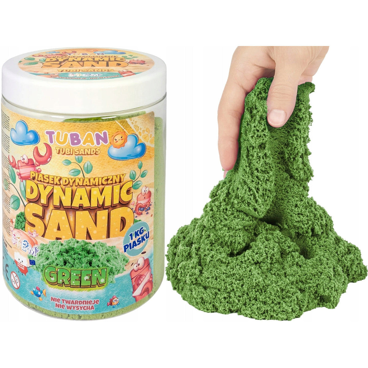 Areia Cinética 1Kg - Verde