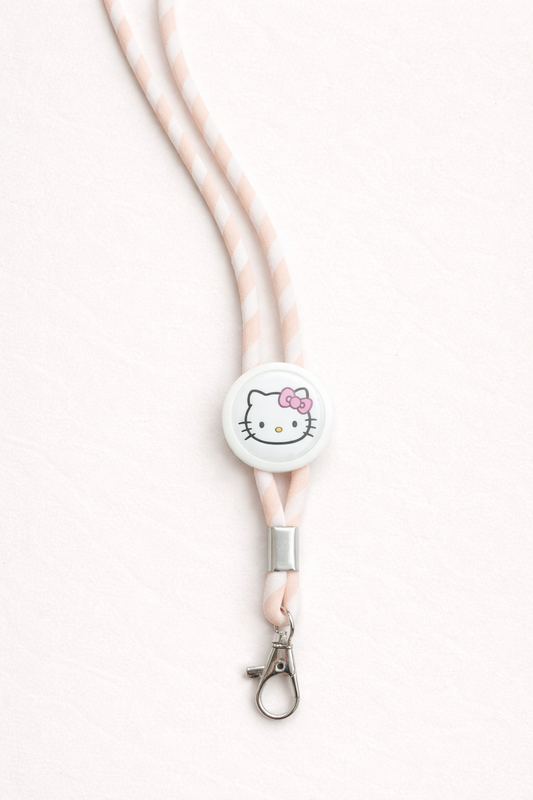 Fita/lanyard porta chaves ou cartões - Hello Kitty