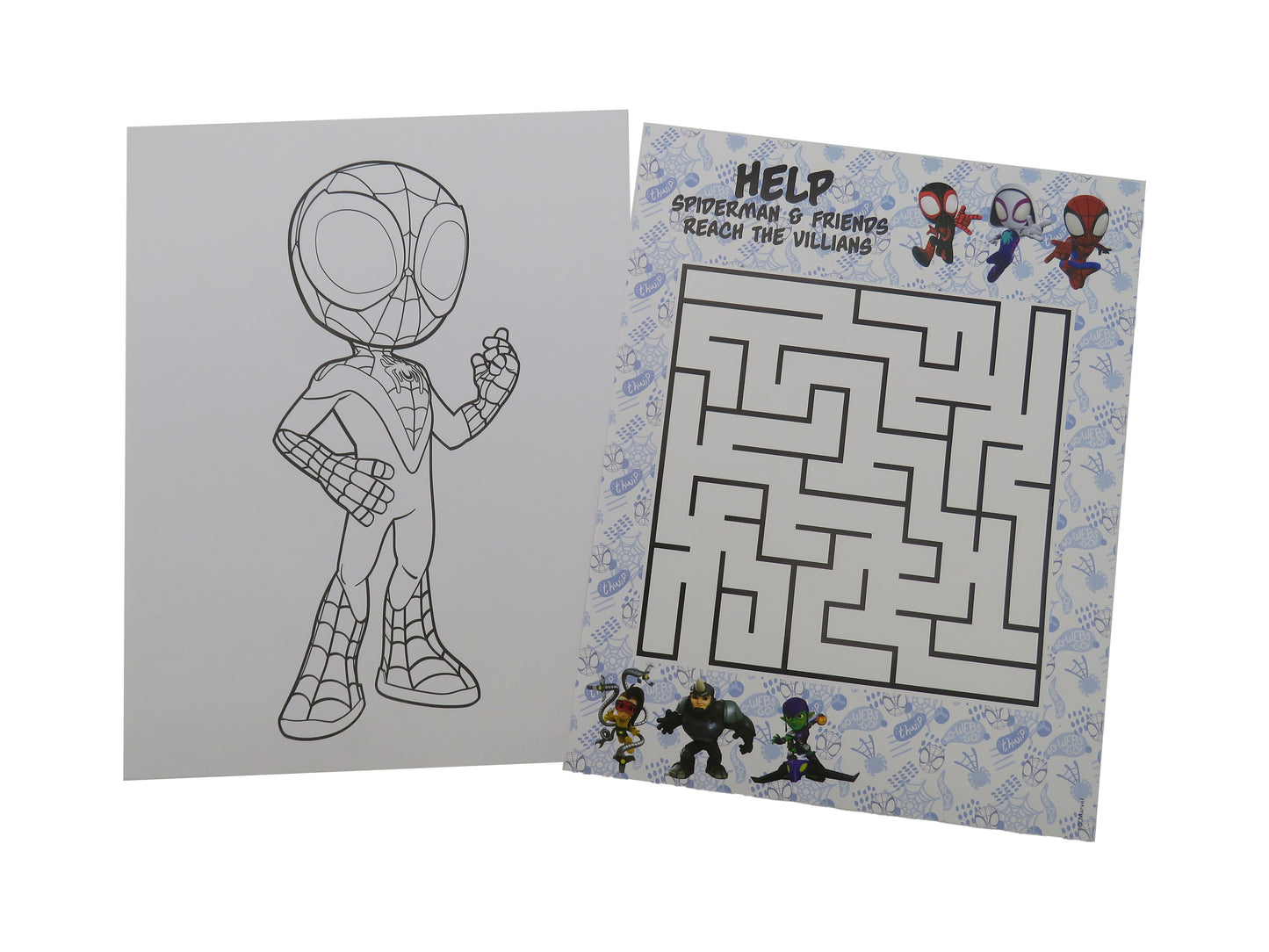 SET ATIVIDADES DE COLORIR - Spidey