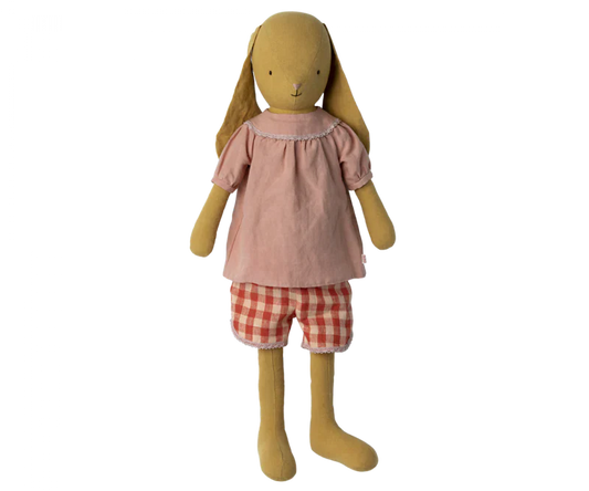 Coelha tamanho 5, amarelo mostarda - inclui blusa e calções