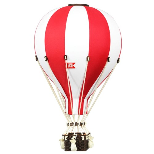 Balão de ar decorativo L - Vermelho e Branco