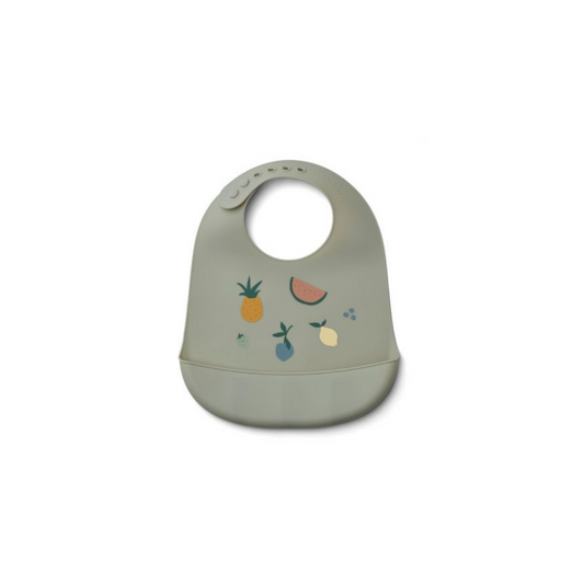 Babero de Silicona Tilda - Fruta Azul