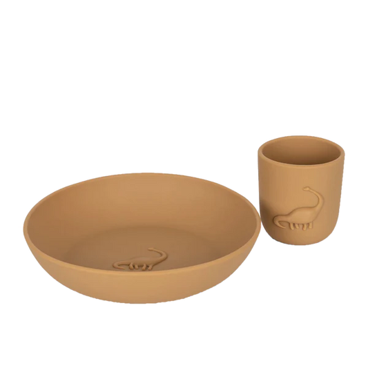 Set copo + prato - Dino Almond