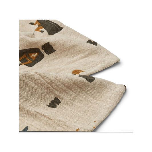 Pañal/Muslin de Algodón Lewis - Mezcla de dunas de superhéroes