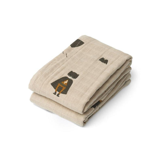 Pañal/Muslin de Algodón Lewis - Mezcla de dunas de superhéroes