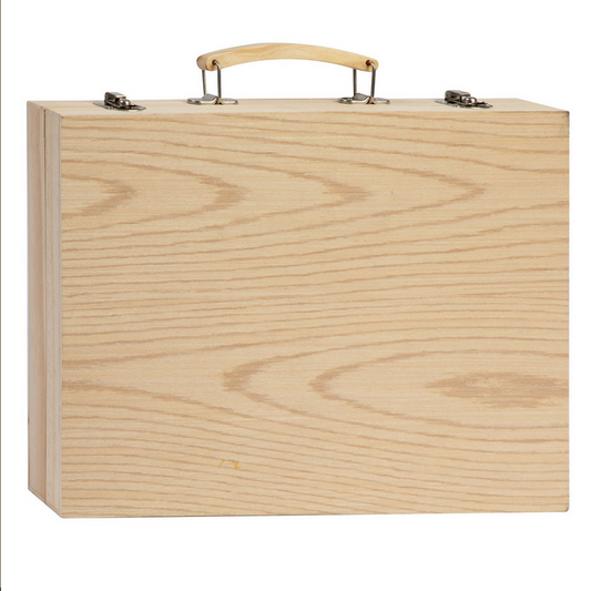 Mala de pinturas em madeira