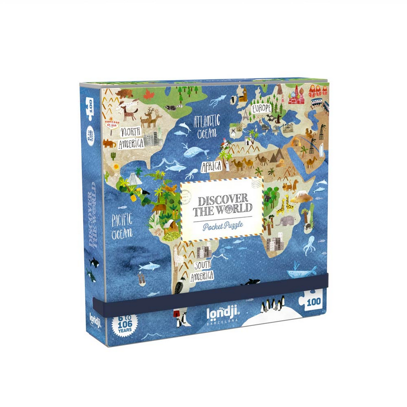 Puzzle pocket - Descobre o Mundo