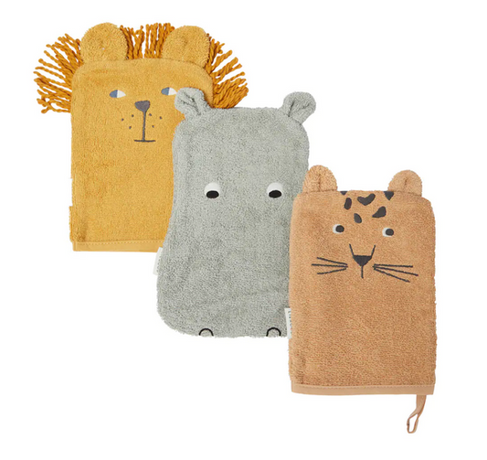 Set 3 panos de algodão Sylvester Safari Mix