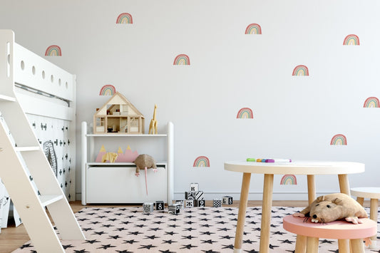 Wallstickers arco-íris terracota