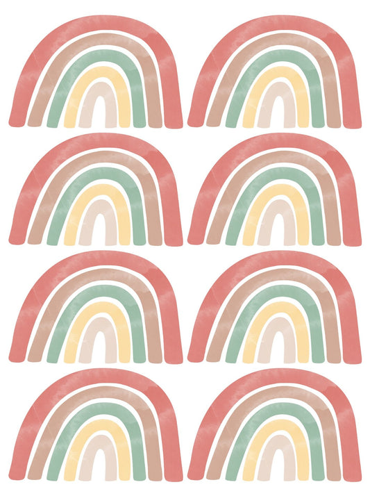 Wallstickers arco-íris terracota