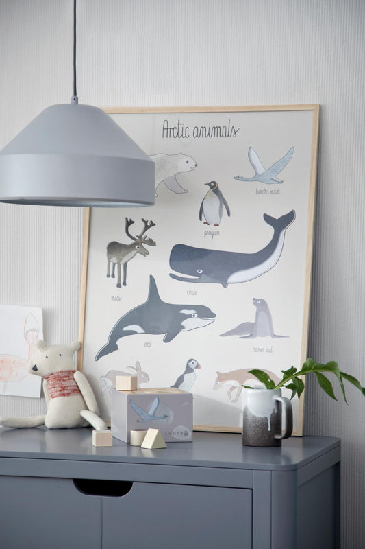 Estampado animales árticos 50x70