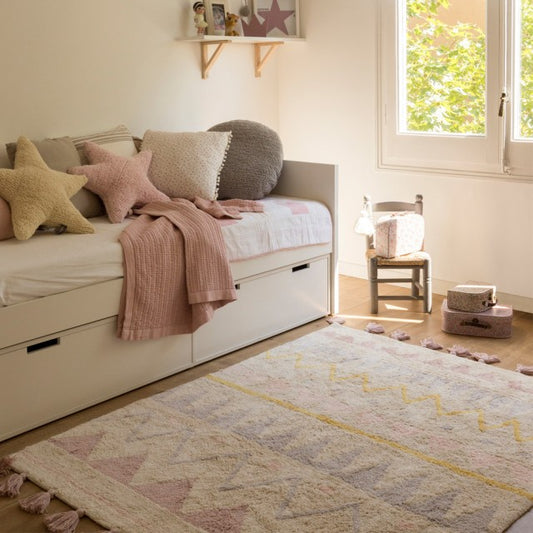 Tapete asteca rosa nude