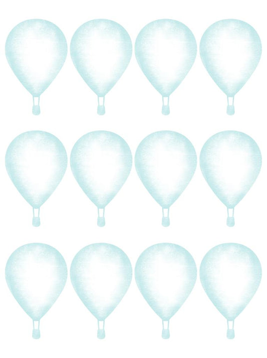 Wallstickers balões de ar azul - coleção grafite