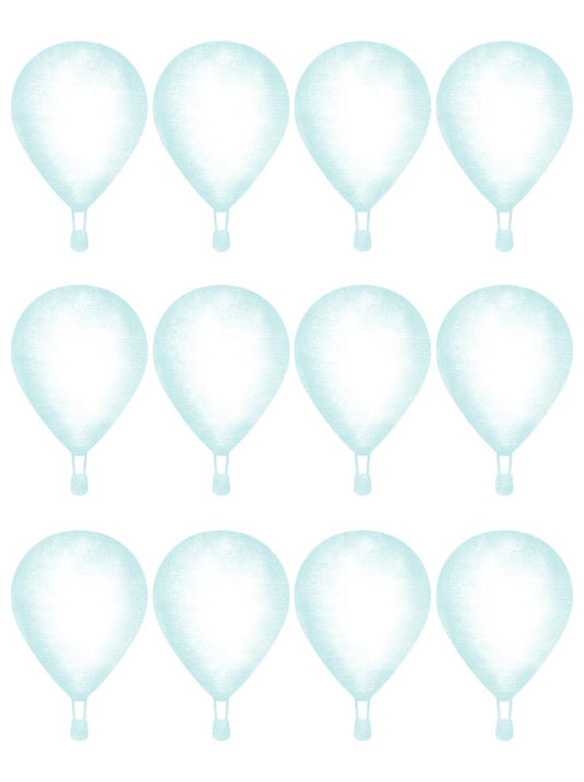 Wallstickers balões de ar azul - coleção grafite