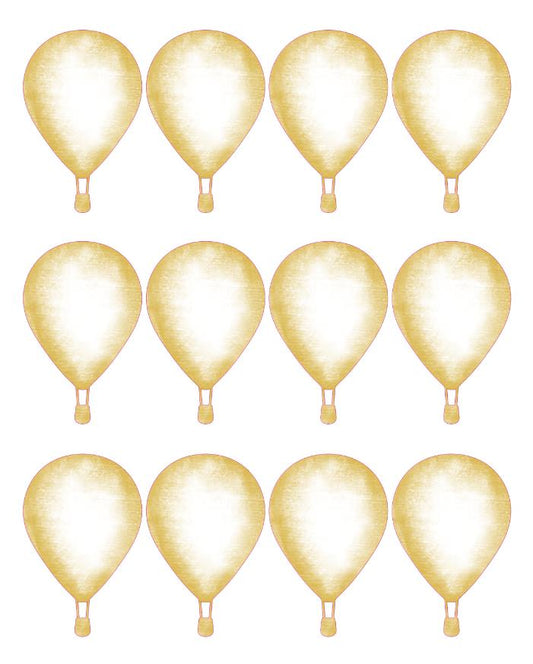 Wallstickers Golden Balões de ar - coleção grafite