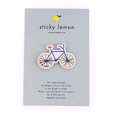 Embroidered pin - Bicycle