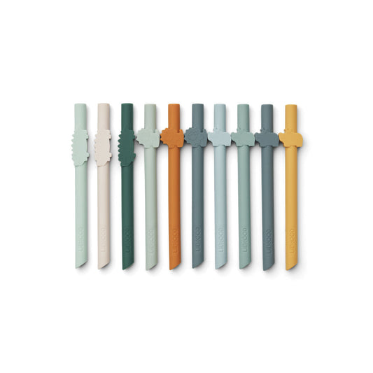 Pack de 10 Palhinhas - Safari Mix Azul