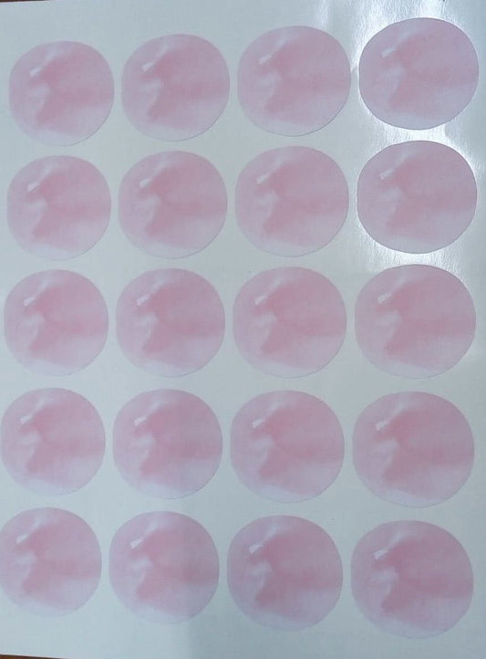 Wallstickers bolas aguarela rosa