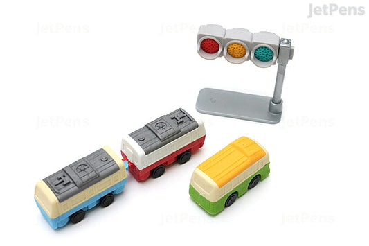 Pack de 7 Borrachas - Veículos