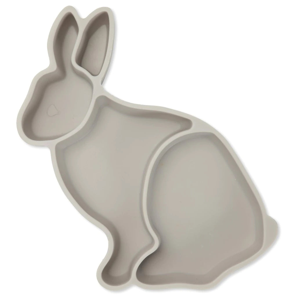 Prato de Silicone Bunny - Warm Grey