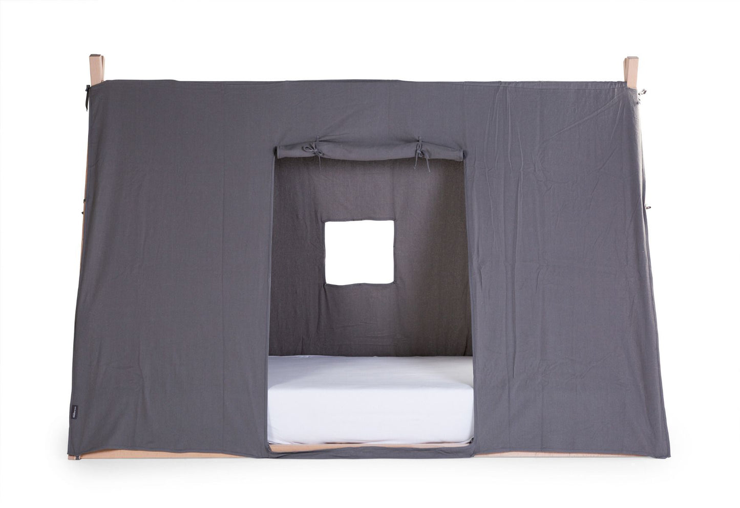 Cama tipi com cobertura cinzenta (fácil de remover) - 90x200 cm