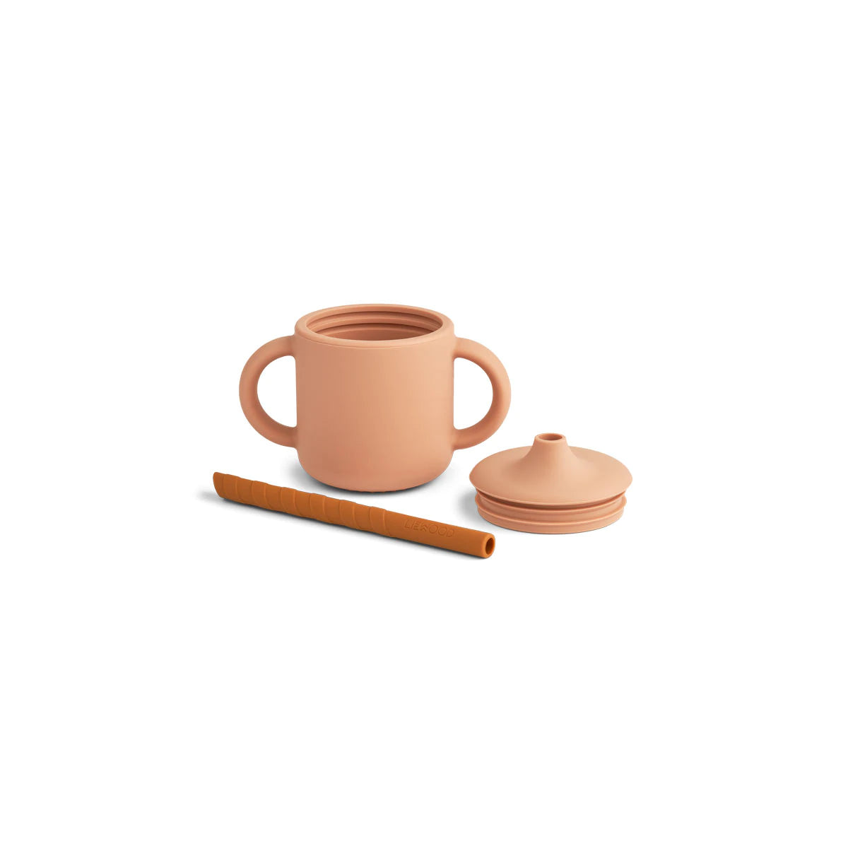 Cameron Sippy Cup - taza mostaza/rosa