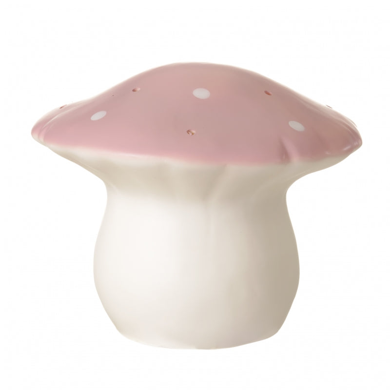 Candeeiro cogumelo médio rosa vintage