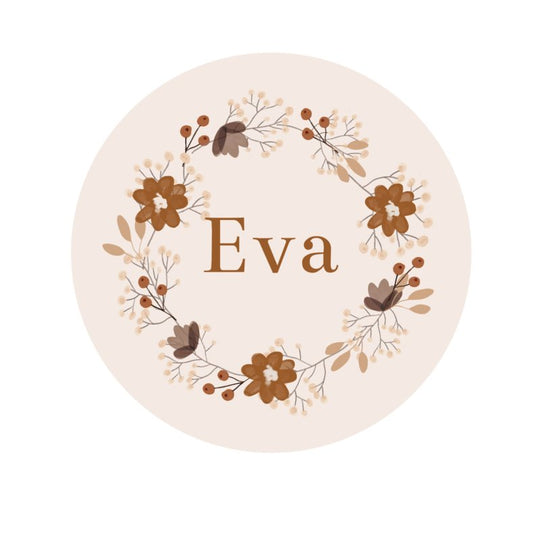 Papel de Parede - Coroa de Flores Personalizável